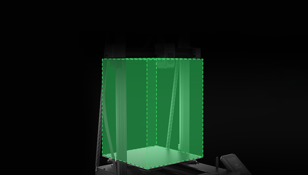 Artillery Sidewinder X4 Plus 3D-Drucker, 500 mm/s Druckgeschwindigkeit, 300 x 300 x 400 mm Bauvolumen, XY-Linearf&uuml;hrungsschiene aus Metall, automatische Nivellierung, effiziente K&uuml;hlventilatoren mit 8000 U/min