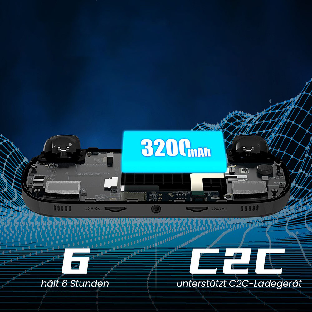 ANBERNIC RG40XX H Retro-Spielkonsole mit RGB-Licht, 32 GB + 256 GB TF-Karte mit &uuml;ber 16.000 Spielen, LPDDR4 1 GB, 640 x 480P IPS-Bildschirm, 3200 mAh Akku f&uuml;r 6 Stunden Autonomie, Linux-Betriebssystem, 5G WLAN Bluetooth, Moonlight-Streaming &ndash; Schwarz