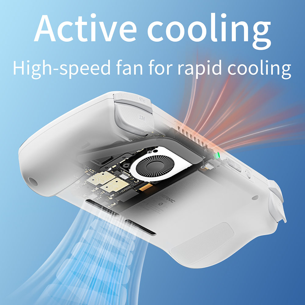 ANBERNIC RG 406H Game Console, Android 13, 4-inch 960*720 IPS Screen, Unisoc T820 Processor 8 Cores, 8GB LPDDR4X RAM 128GB UFS2.2 Storage, 3D Hall Joystick, Hall Trigger, 7 Hours Autonomy - White