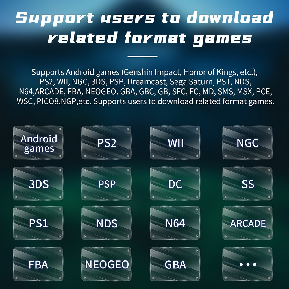 Refurbished ANBERNIC RG Cube Game Console, 8GB LPDDR4X RAM 128GB UFS2.2 Storage, 256GB TF Card 9000+ games, Android 13, 3.95-inch IPS Touchscreen 720*720, 5G WiFi Bluetooth 5.0, Moonlight Streaming, 7 Hours of Playtime, RGB Light - Black