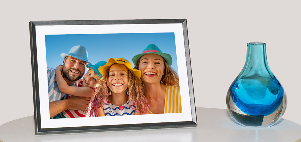 ARZOPA P101W 10.1-inch Digital Photo Frame, 1280*800 IPS Touch Screen, 32GB Storage, Auto-Rotate & Slideshow