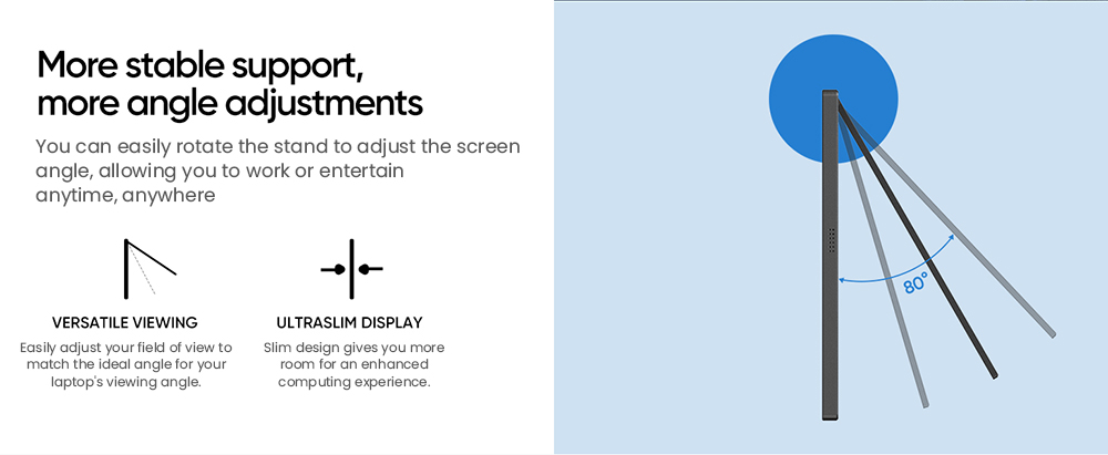 ARZOPA Z1FC 16.1-inch Portable Gaming Monitor, 144Hz Refresh Rate, 1920*1080 FHD 16:9 IPS Screen, Built-in Speakers, 1*Mini HDMI, 2*Full Function Type-C, Second Screen for Laptop, PC, Phone, PS4/5, Mac, Xbox, Switch