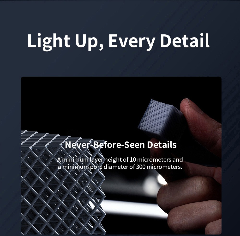 Anycubic Photon Mono M7 Pro Harz 3D Drucker, 14K COB LighTurbo 3.0 Quelle, 10.1&ldquo; Mono LCD, 0.1mm Schichth&ouml;he, 170mm/h Druckgeschwindigkeit, Auto-Adaptive, Auto Resin Refill, Dynamic Temp-Control Resin Vat, Leveling-free, 223*126*230mm