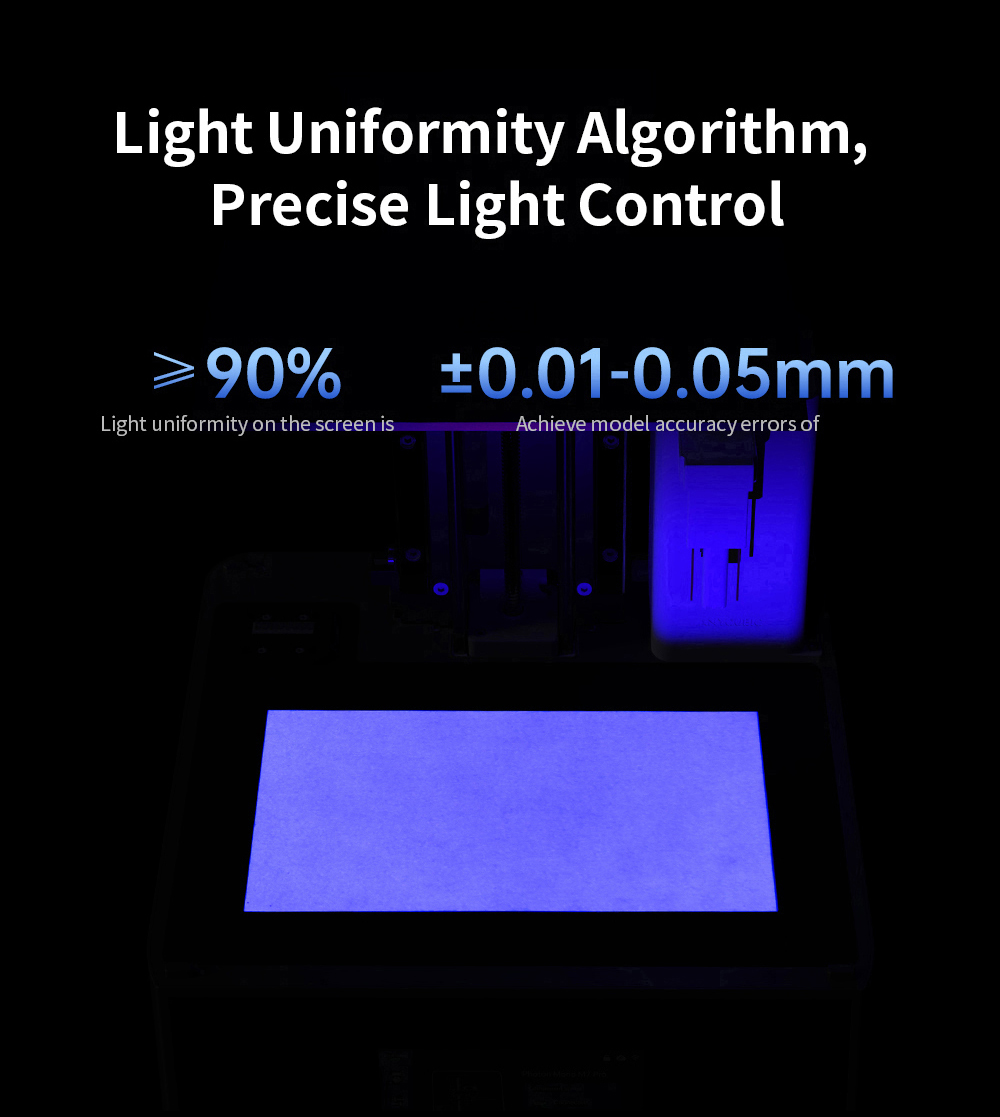 Anycubic Photon Mono M7 Pro Harz 3D Drucker, 14K COB LighTurbo 3.0 Quelle, 10.1&ldquo; Mono LCD, 0.1mm Schichth&ouml;he, 170mm/h Druckgeschwindigkeit, Auto-Adaptive, Auto Resin Refill, Dynamic Temp-Control Resin Vat, Leveling-free, 223*126*230mm