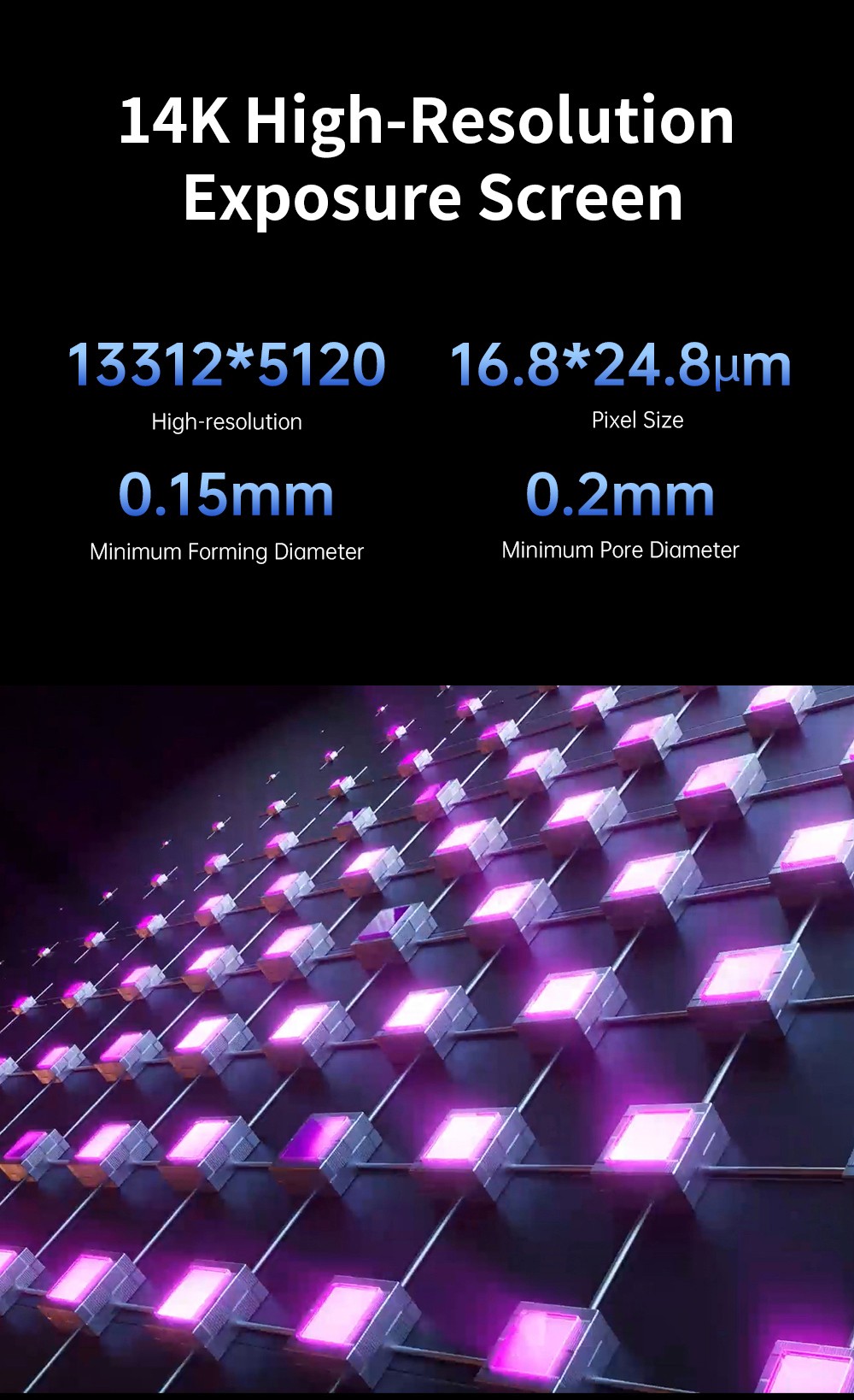 Anycubic Photon Mono M7 Pro Harz 3D Drucker, 14K COB LighTurbo 3.0 Quelle, 10.1&ldquo; Mono LCD, 0.1mm Schichth&ouml;he, 170mm/h Druckgeschwindigkeit, Auto-Adaptive, Auto Resin Refill, Dynamic Temp-Control Resin Vat, Leveling-free, 223*126*230mm