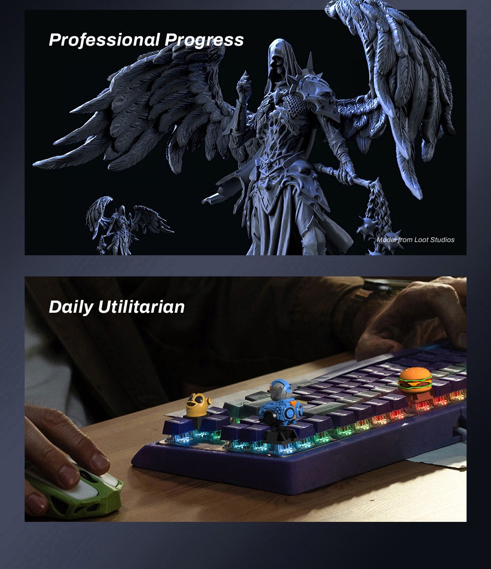 Anycubic Photon Mono M7 Pro Harz 3D Drucker, 14K COB LighTurbo 3.0 Quelle, 10.1&ldquo; Mono LCD, 0.1mm Schichth&ouml;he, 170mm/h Druckgeschwindigkeit, Auto-Adaptive, Auto Resin Refill, Dynamic Temp-Control Resin Vat, Leveling-free, 223*126*230mm