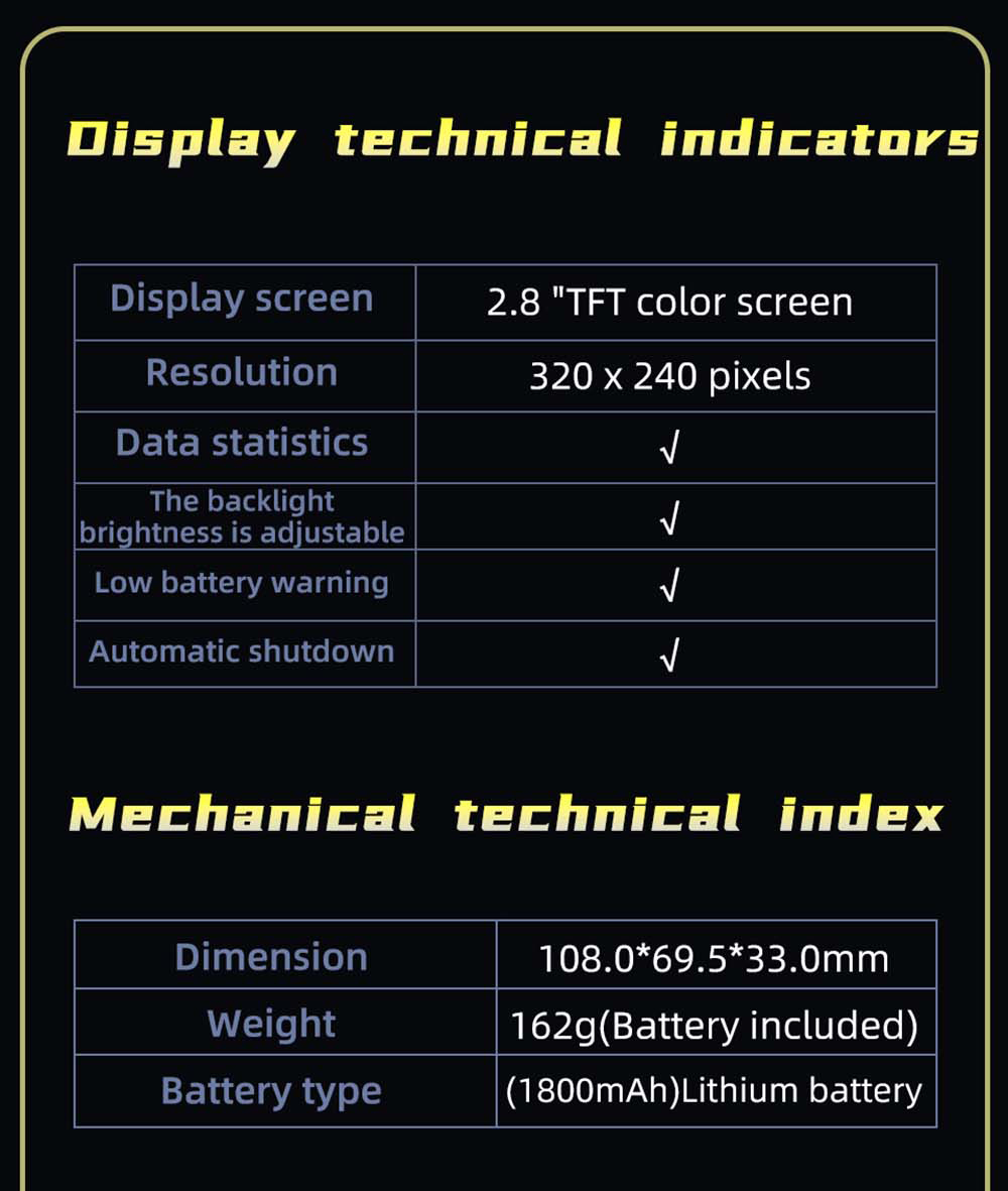 Digitálny fotovoltaický multimeter BSIDE S40, 2,8-palcový HD farebný displej, vysoká presnosť, vysoké napätie 1000 V, elektrická údržba
