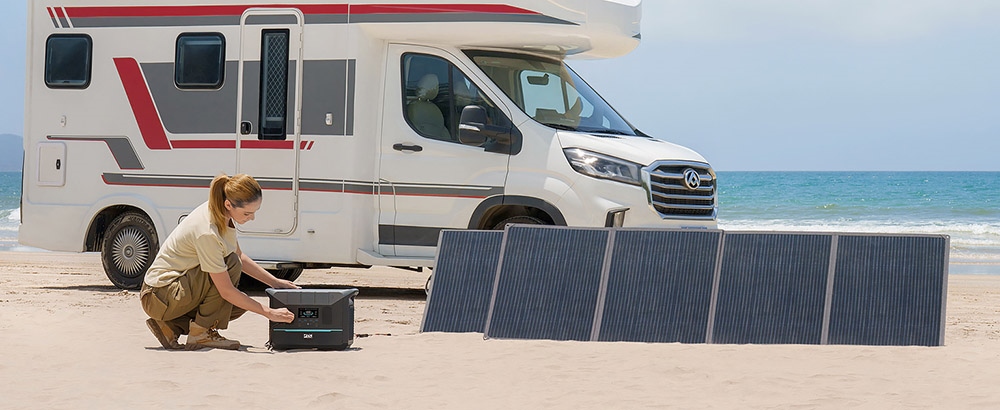 DaranEner NEO1500Pro Tragbares Kraftwerk, Solargenerator mit 1382 Wh LiFePO4-Akku, 1800 W AC-Ausgang, 14 Anschl&uuml;sse