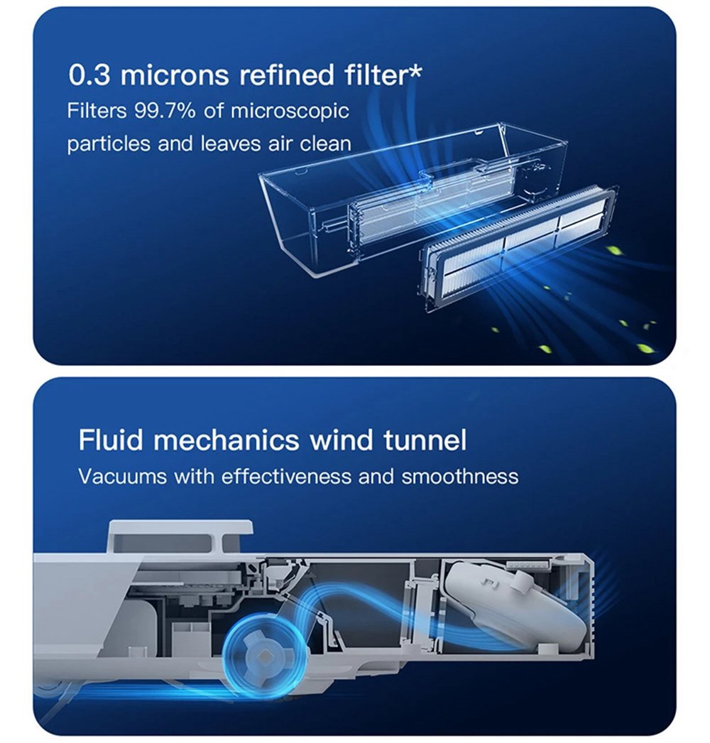 Refurbished Dreame D9 Robot Vacuum Cleaner, 3000Pa Mop with 270ml Water Tank, LDS Navigation, AI Recharge 5200mAh Battery