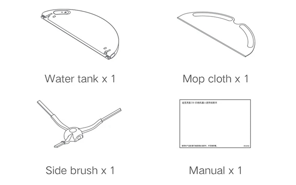 Refurbished Dreame D9 Robot Vacuum Cleaner, 3000Pa Mop with 270ml Water Tank, LDS Navigation, AI Recharge 5200mAh Battery