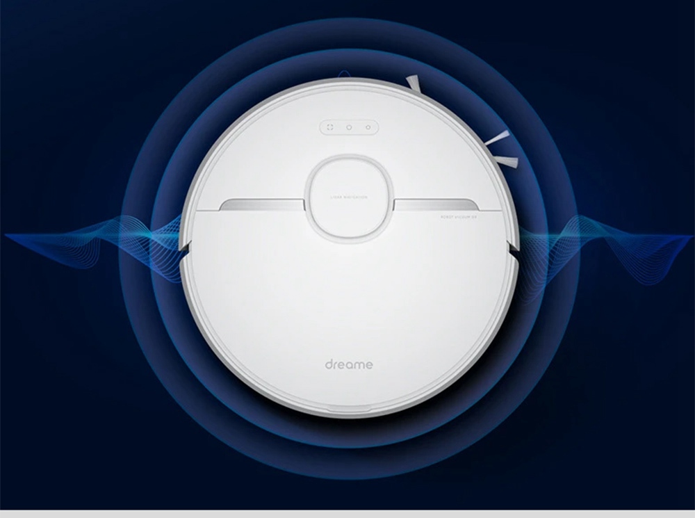 Refurbished Dreame D9 Robot Vacuum Cleaner, 3000Pa Mop with 270ml Water Tank, LDS Navigation, AI Recharge 5200mAh Battery