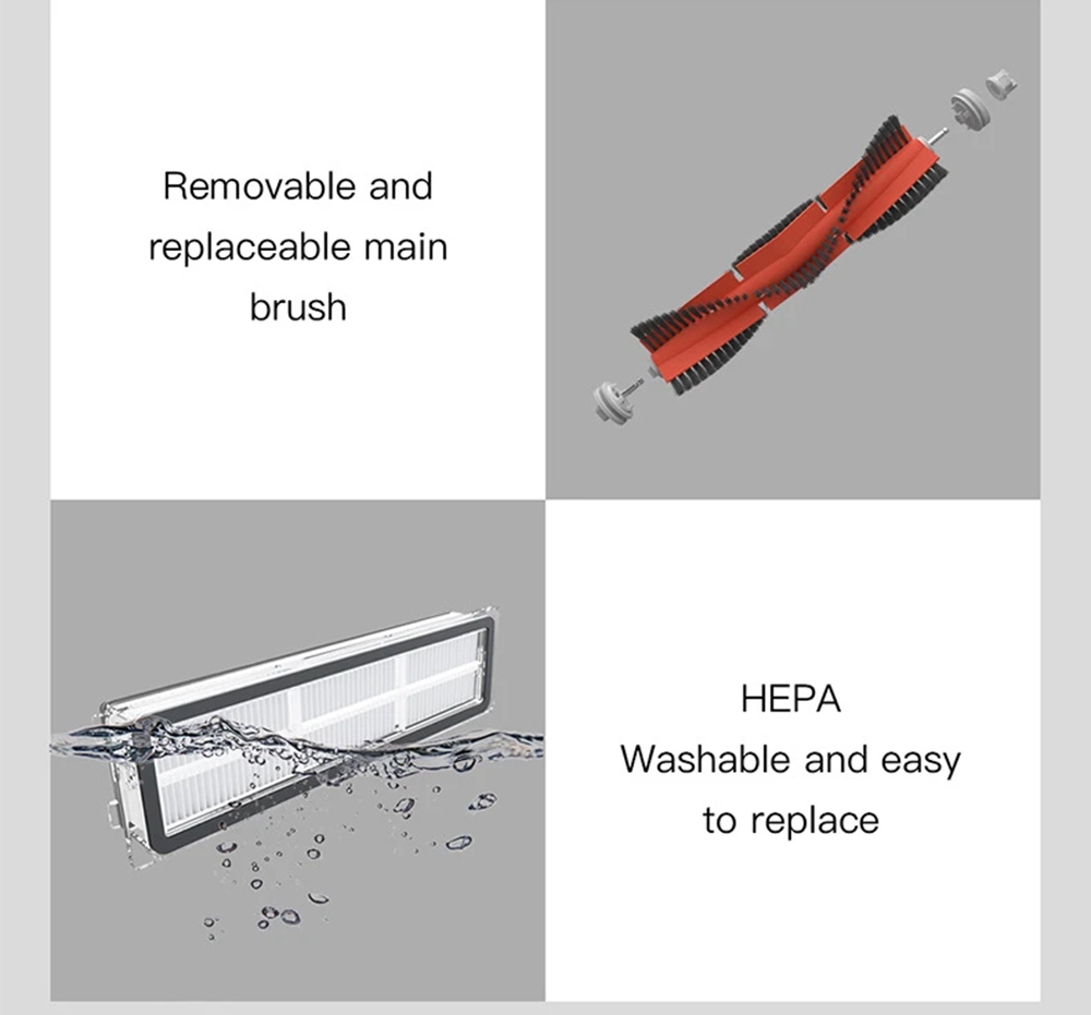 Refurbished Dreame D9 Robot Vacuum Cleaner, 3000Pa Mop with 270ml Water Tank, LDS Navigation, AI Recharge 5200mAh Battery