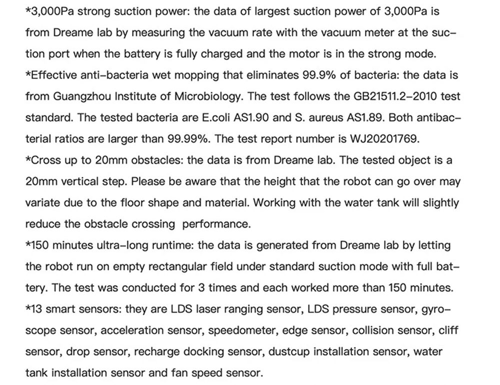 Refurbished Dreame D9 Robot Vacuum Cleaner, 3000Pa Mop with 270ml Water Tank, LDS Navigation, AI Recharge 5200mAh Battery