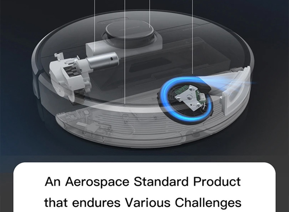 Refurbished Dreame D9 Robot Vacuum Cleaner, 3000Pa Mop with 270ml Water Tank, LDS Navigation, AI Recharge 5200mAh Battery