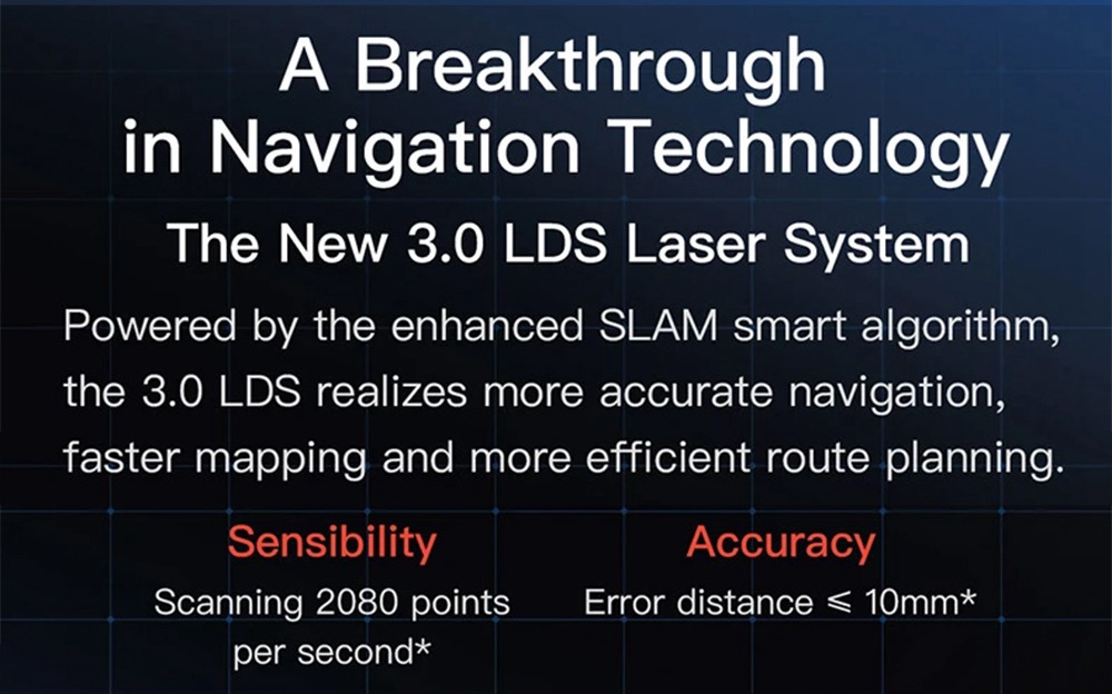 Refurbished Dreame D9 Robot Vacuum Cleaner, 3000Pa Mop with 270ml Water Tank, LDS Navigation, AI Recharge 5200mAh Battery