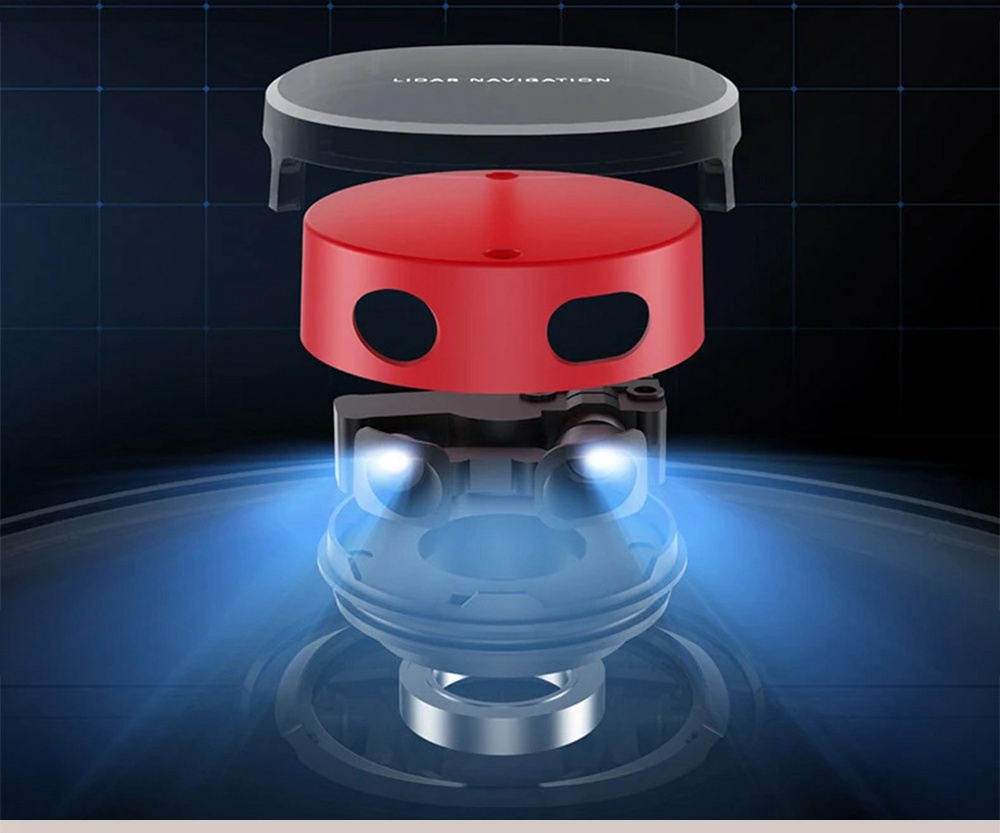 Refurbished Dreame D9 Robot Vacuum Cleaner, 3000Pa Mop with 270ml Water Tank, LDS Navigation, AI Recharge 5200mAh Battery