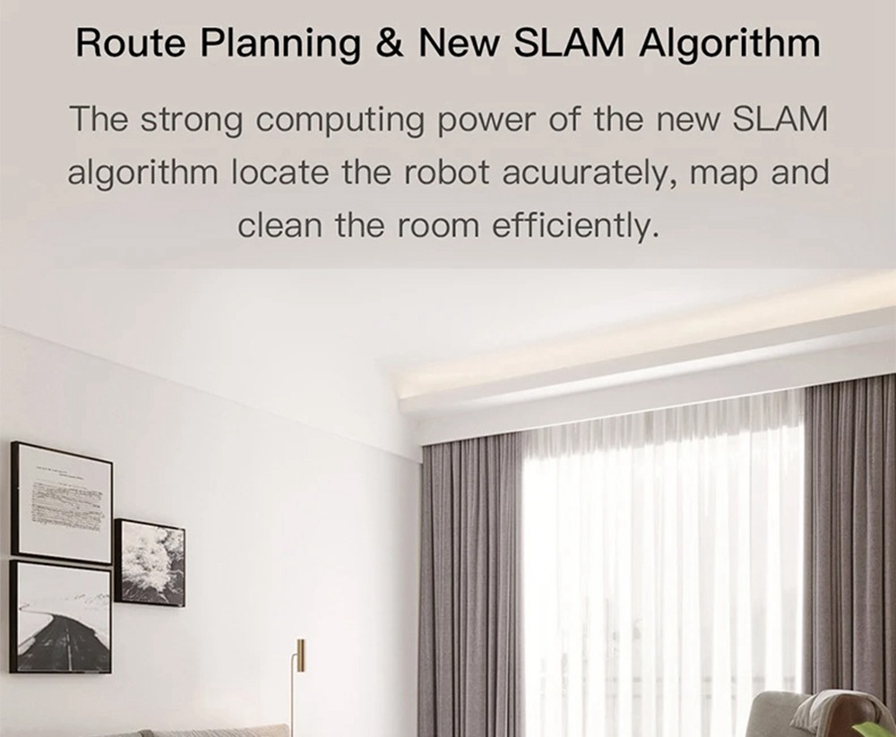 Refurbished Dreame D9 Robot Vacuum Cleaner, 3000Pa Mop with 270ml Water Tank, LDS Navigation, AI Recharge 5200mAh Battery