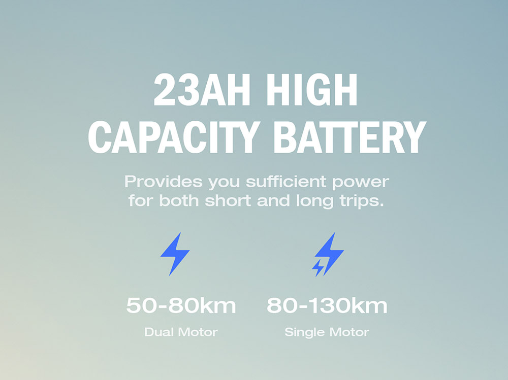 E·Bycco EB9 Electric Bike, 2*1000W Motor, 52V 23AH Battery, 26*4.0 palcové tučné pneumatiky, max. rýchlosť 55 km/h, max. dojazd 130 km, hydraulické kotúčové brzdy, plné odpruženie, 7-rýchlostný prevod Shimano, LCD displej