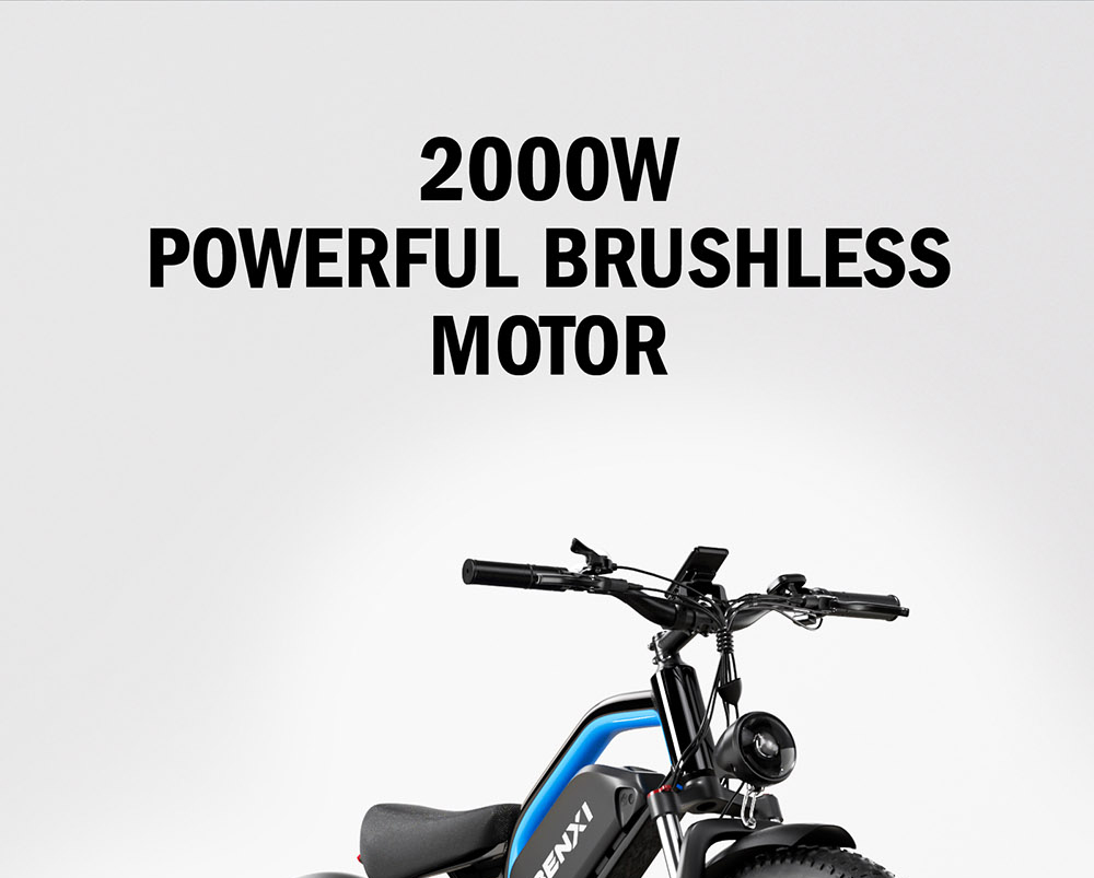 E·Bycco EB9 Electric Bike, 2*1000W Motor, 52V 23AH Battery, 26*4.0 palcové tučné pneumatiky, max. rýchlosť 55 km/h, max. dojazd 130 km, hydraulické kotúčové brzdy, plné odpruženie, 7-rýchlostný prevod Shimano, LCD displej