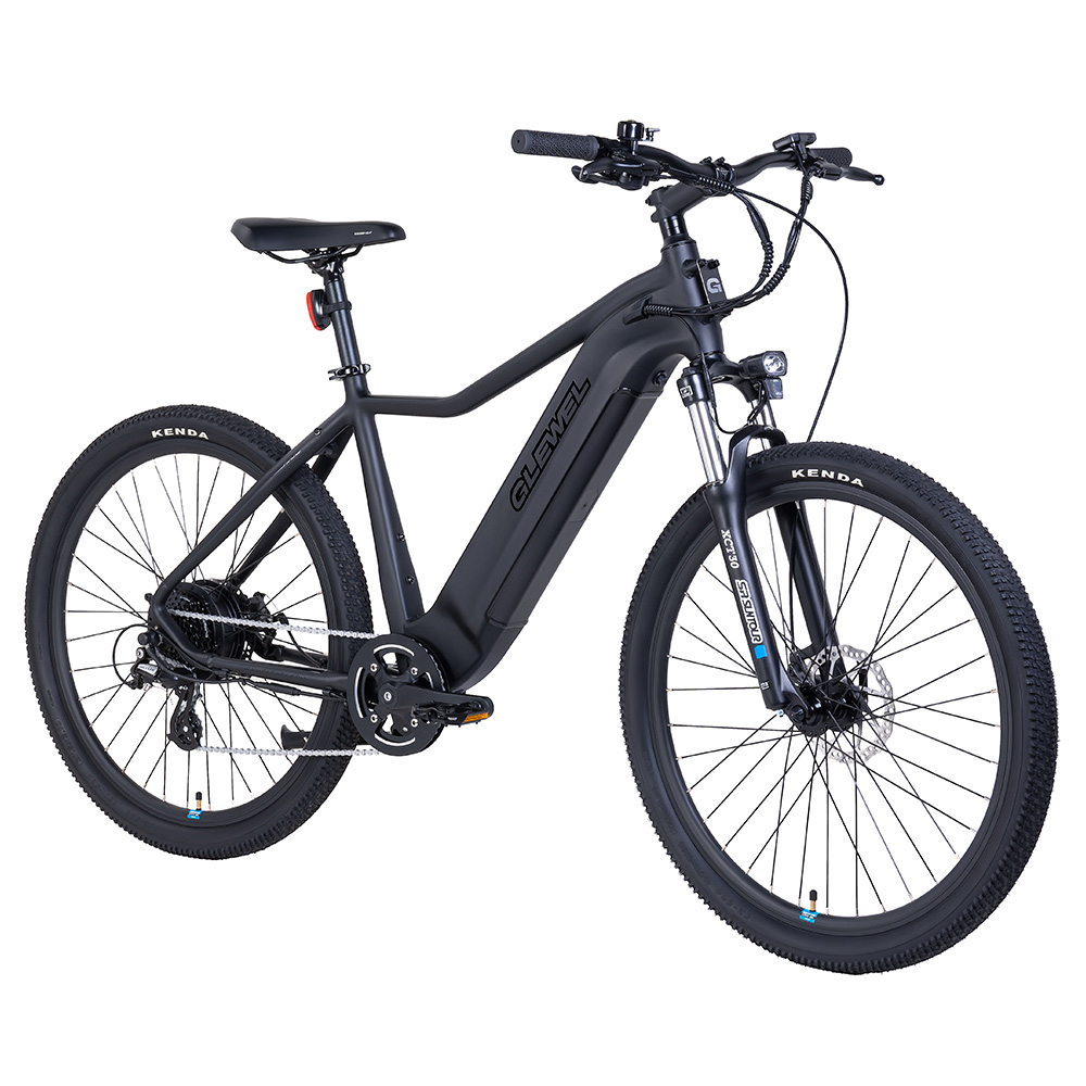 Elektrobicykel GLEWEL-27.5, 250W motor, 36V 15.6Ah batéria, 27,5*2.1 palcové pneumatiky, max. rýchlosť 25 km/h, kotúčové brzdy, odpružená predná vidlica, Shimano 8 rýchlostí, LCD displej