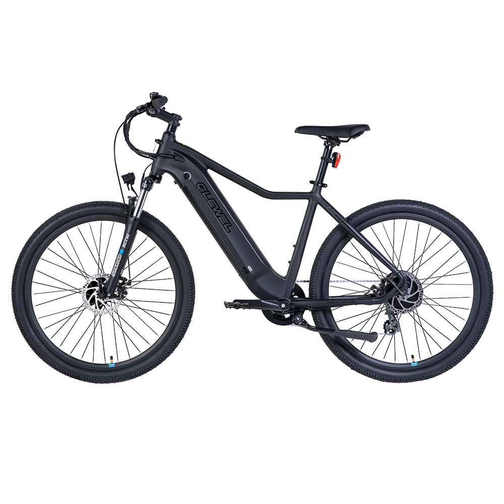 Elektrobicykel GLEWEL-27.5, 250W motor, 36V 15,6Ah batéria, 27.5*2.1 palcové pneumatiky, max. rýchlosť 25 km/h, kotúčové brzdy, odpružená predná vidlica, Shimano 8 rýchlostí, LCD displej