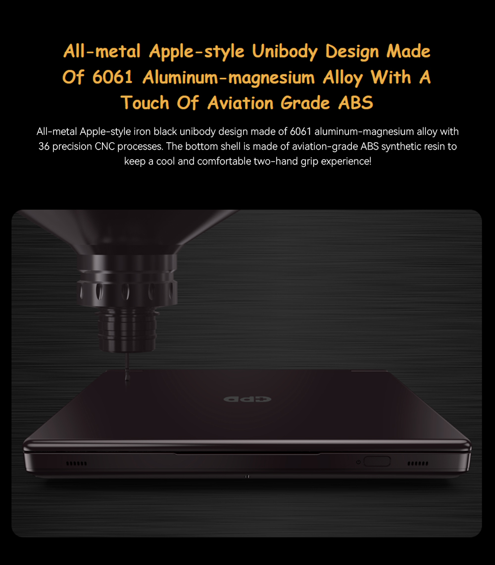 GPD WIN Max 2 2024 Handheld Gaming PC, AMD Ryzen 7 8840U, 10.1'' 2560*1600 Screen, 32GB RAM 1TB SSD, 4G LTE, Fingerprint Sensor Power Button, WiFi6, 1*USB4 1*USB3.2 Type-C 1*USB3.2 Type-A 1*Oculink 1*MicroSD Slot HDMI - EU Plug