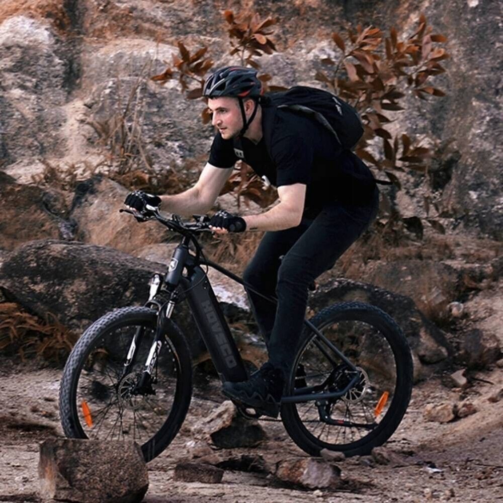 HAVSCO-27.5 Elektrofahrrad, 250-W-Motor, 36-V-12,5-Ah-Akku, 27,5 x 2,1-Zoll-Reifen, 25 km/h H&ouml;chstgeschwindigkeit, 96 km Reichweite, Drehmomentsensoren, Scheibenbremse, gefederte Vordergabel, Shimano 7-Gang-Schaltung, LCD-Display