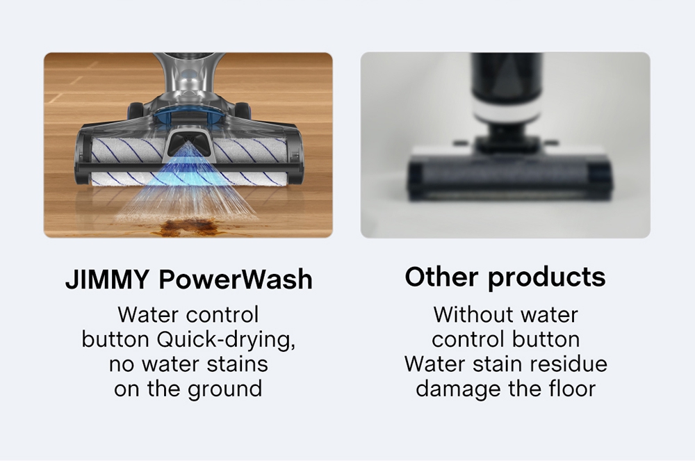 Refurbished JIMMY HW8 Cordless Wet Dry Vacuum Cleaner, 7kPa Strong Suction, 2500mAh Battery, LED Display, 25Mins Run Time