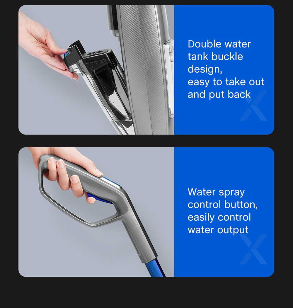 Refurbished JIMMY HW8 Cordless Wet Dry Vacuum Cleaner, 7kPa Strong Suction, 2500mAh Battery, LED Display, 25Mins Run Time