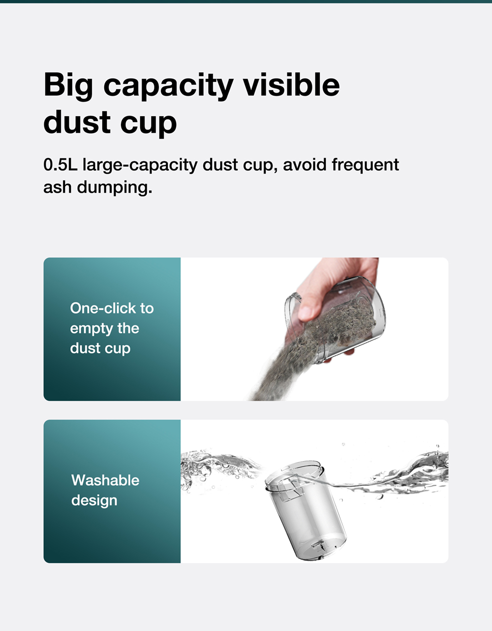 Jimmy BX6 Handheld Anti-Mite Vacuum Cleaner, 600W, 240mm Widened Suction Port, UV Lamp and Ultrasonic Technology - Blue