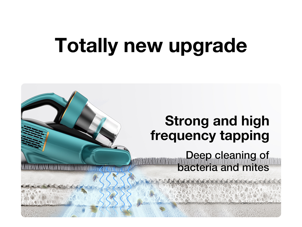 Jimmy BX6 Handheld Anti-Mite Vacuum Cleaner, 600W, 240mm Widened Suction Port, UV Lamp and Ultrasonic Technology - Blue