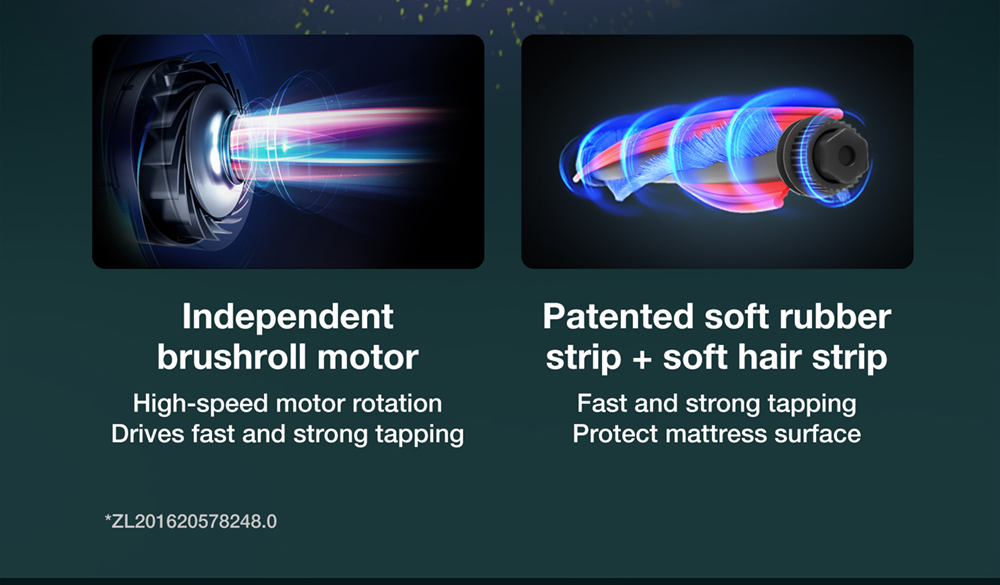 Jimmy BX6 Handheld Anti-Mite Vacuum Cleaner, 600W, 240mm Widened Suction Port, UV Lamp and Ultrasonic Technology - Blue