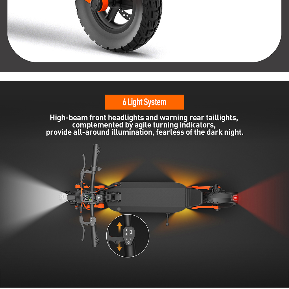 Joyor S5-Z Electric Scooter, 600W Motor, 48V 13AH Battery, 10-inch Tires, 31mph Max Speed, 34 miles Range, Front & Rear Disc Brake, Rocker Arm Suspension System