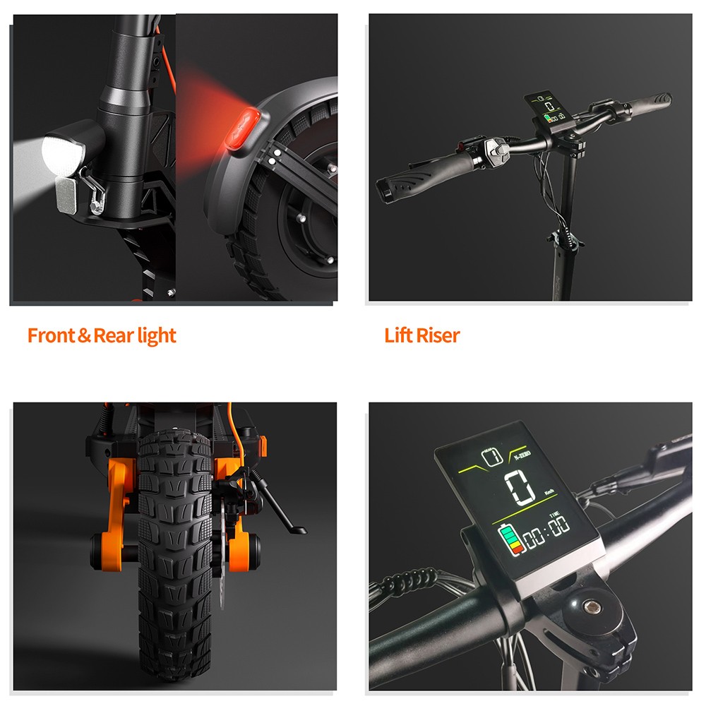 Joyor S5-Z Electric Scooter, 600W Motor, 48V 13AH Battery, 10-inch Tires, 31mph Max Speed, 34 miles Range, Front & Rear Disc Brake, Rocker Arm Suspension System