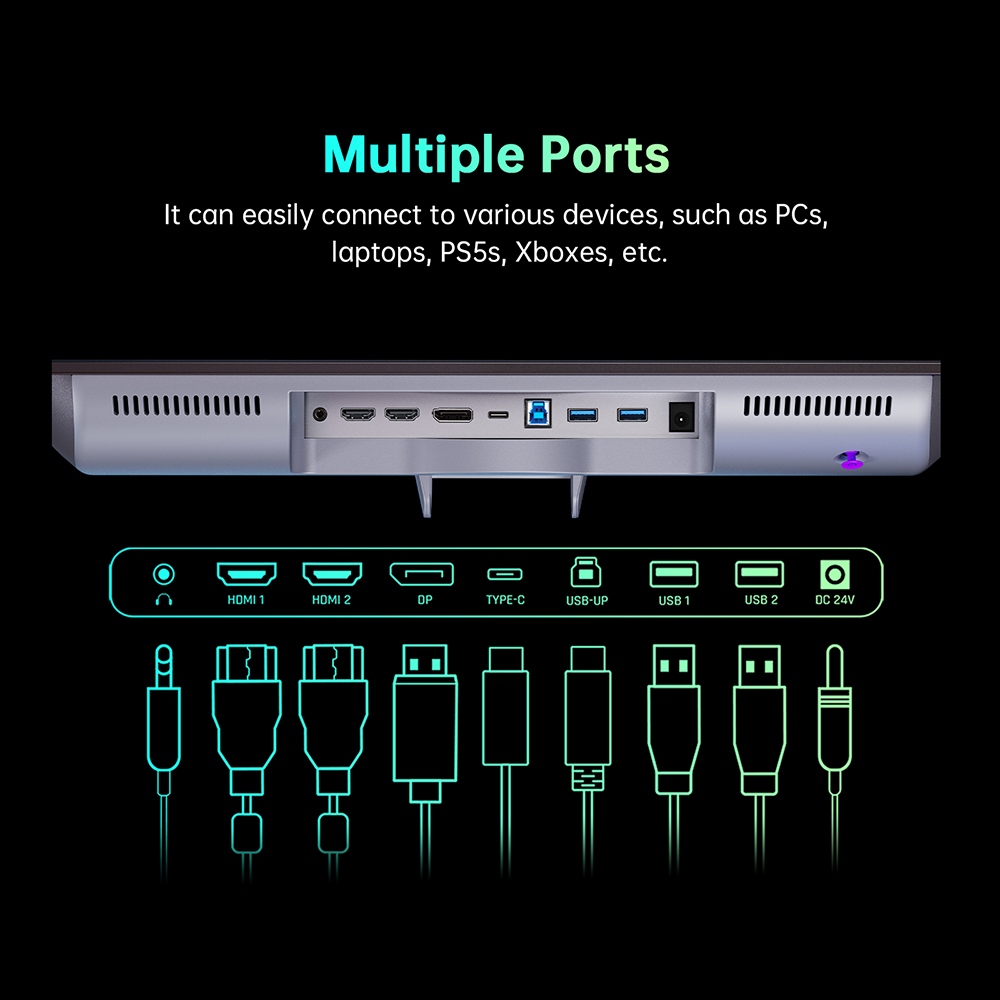 Refurbished KTC G27P6 27-inch LG OLED Gaming Monitor, 2560x1440 16:9 240Hz Refresh Rate, 1500000:1 Constrast Ratio, 136% sRGB HDR10 0.03ms GTG Response Time, Low Blue FreeSync&G-Sync, Built-in Speakers KVM 65W Reverse Charge VESA