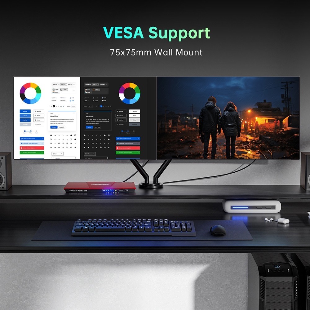 Refurbished KTC G27P6 27-inch LG OLED Gaming Monitor, 2560x1440 16:9 240Hz Refresh Rate, 1500000:1 Constrast Ratio, 136% sRGB HDR10 0.03ms GTG Response Time, Low Blue FreeSync&G-Sync, Built-in Speakers KVM 65W Reverse Charge VESA