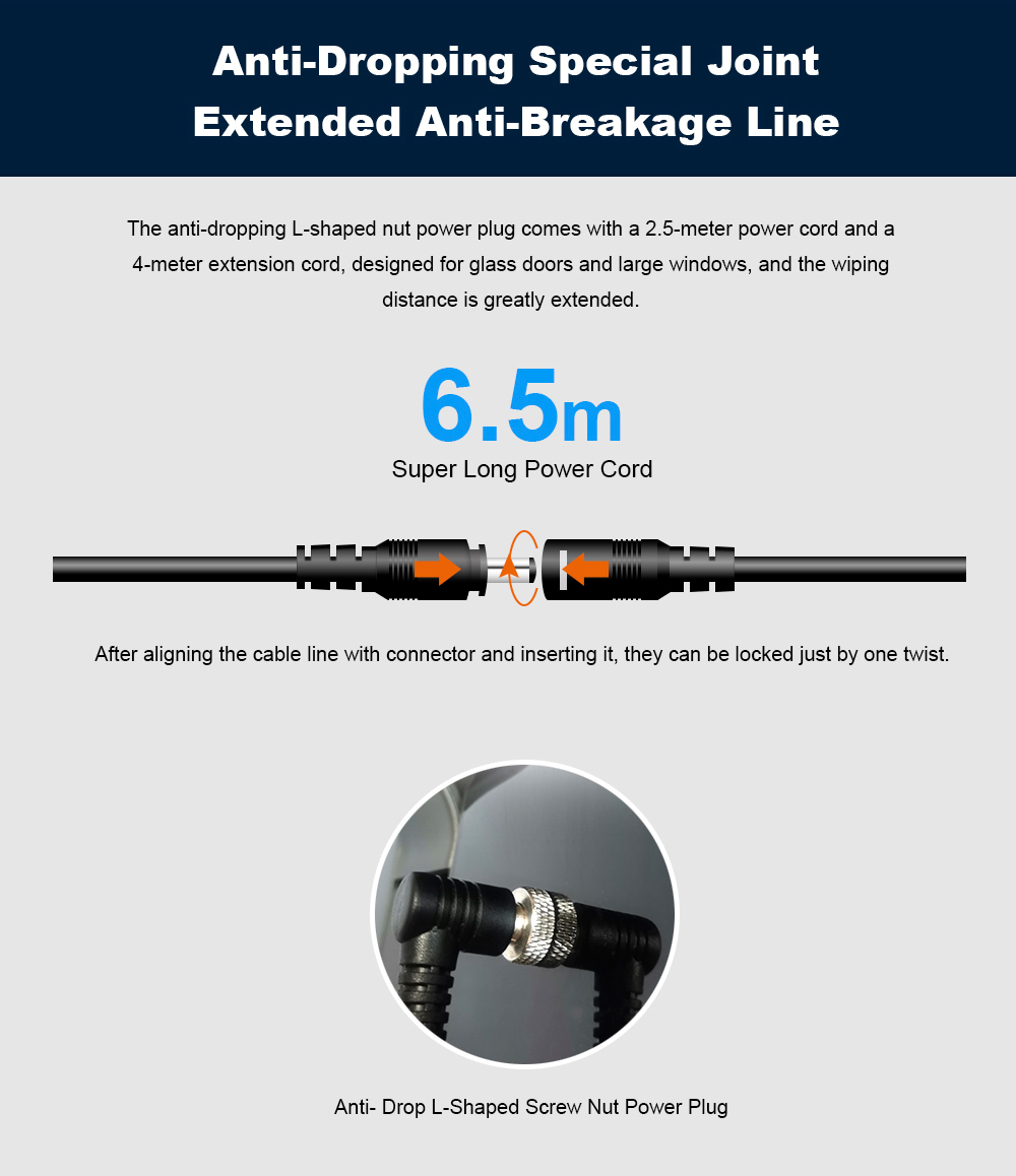 Refurbished Liectroux  WS1080 2800Pa Robot Window Vacuum Cleaner, Laser Sensor with App, Antifall Auto Glass Mop, Home Floor Windows Wall Cleaning