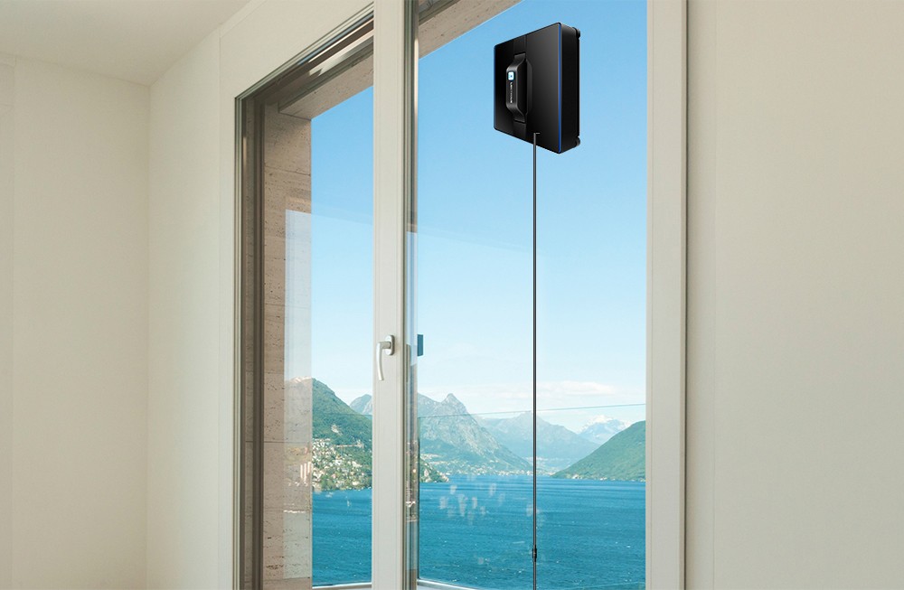 Refurbished Liectroux  WS1080 2800Pa Robot Window Vacuum Cleaner, Laser Sensor with App, Antifall Auto Glass Mop, Home Floor Windows Wall Cleaning