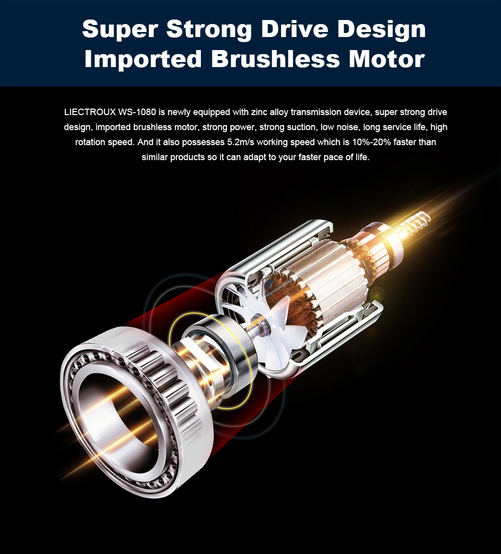 Refurbished Liectroux  WS1080 2800Pa Robot Window Vacuum Cleaner, Laser Sensor with App, Antifall Auto Glass Mop, Home Floor Windows Wall Cleaning