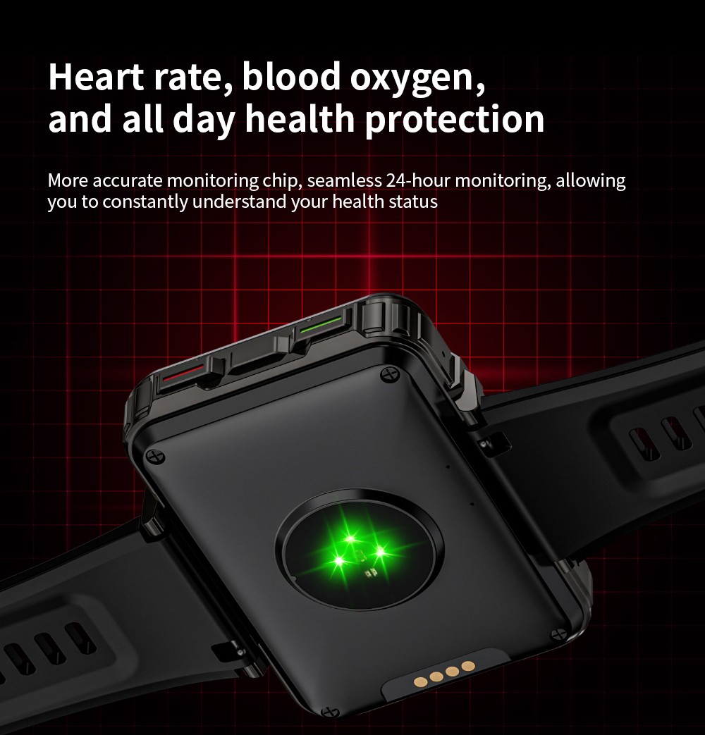 LOKMAT APPLLP 5 MAX Smartwatch, 2.4-inch HD Screen, Android 10.7, 1500mAh Battery, 4G/5G Calling, Dual Cameras, 4GB+64GB, Heart Rate Blood Oxygen Monitoring