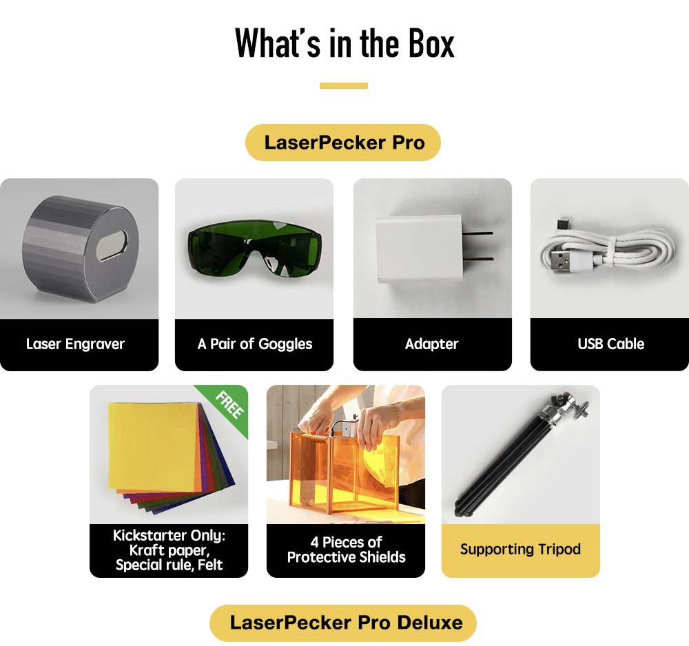 Refurbished LaserPecker Pro Deluxe Laser Engraver