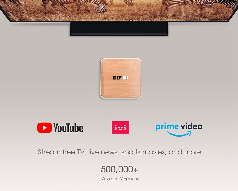 Refurbished MECOOL KM6 Deluxe Android TV 10.0 TV BOX Amlogic S905X4 4G RAM 64G ROM 2.5G+5G WIFI 6 Bluetooth 5.0 4K HDR