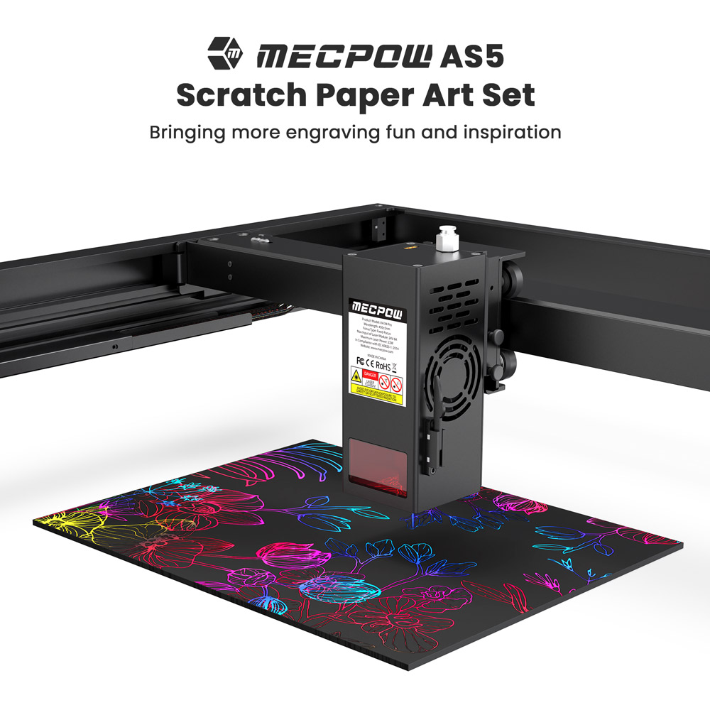 Mecpow Kratzpapier Kunst Set - 120St&uuml;ck