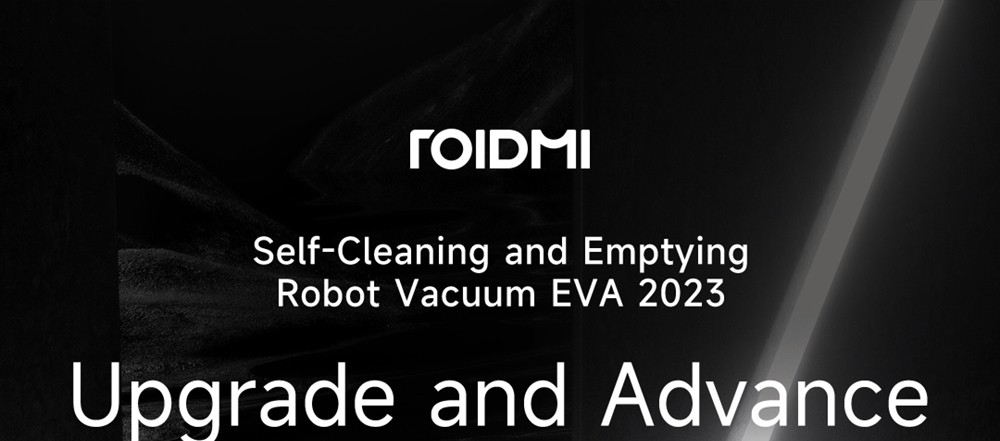 ROIDMI EVA Smart Robot Vacuum Cleaner, Self-Cleaning & Emptying 3200Pa Powerful Suction 3-in-1 Vacuuming Sweeping Mopping
