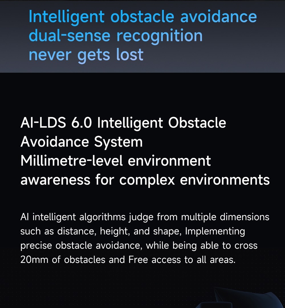 ROIDMI EVA Smart Robot Vacuum Cleaner, Self-Cleaning & Emptying 3200Pa Powerful Suction 3-in-1 Vacuuming Sweeping Mopping