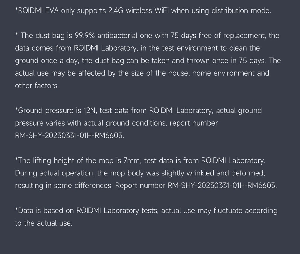 ROIDMI EVA Smart Robot Vacuum Cleaner, Self-Cleaning & Emptying 3200Pa Powerful Suction 3-in-1 Vacuuming Sweeping Mopping