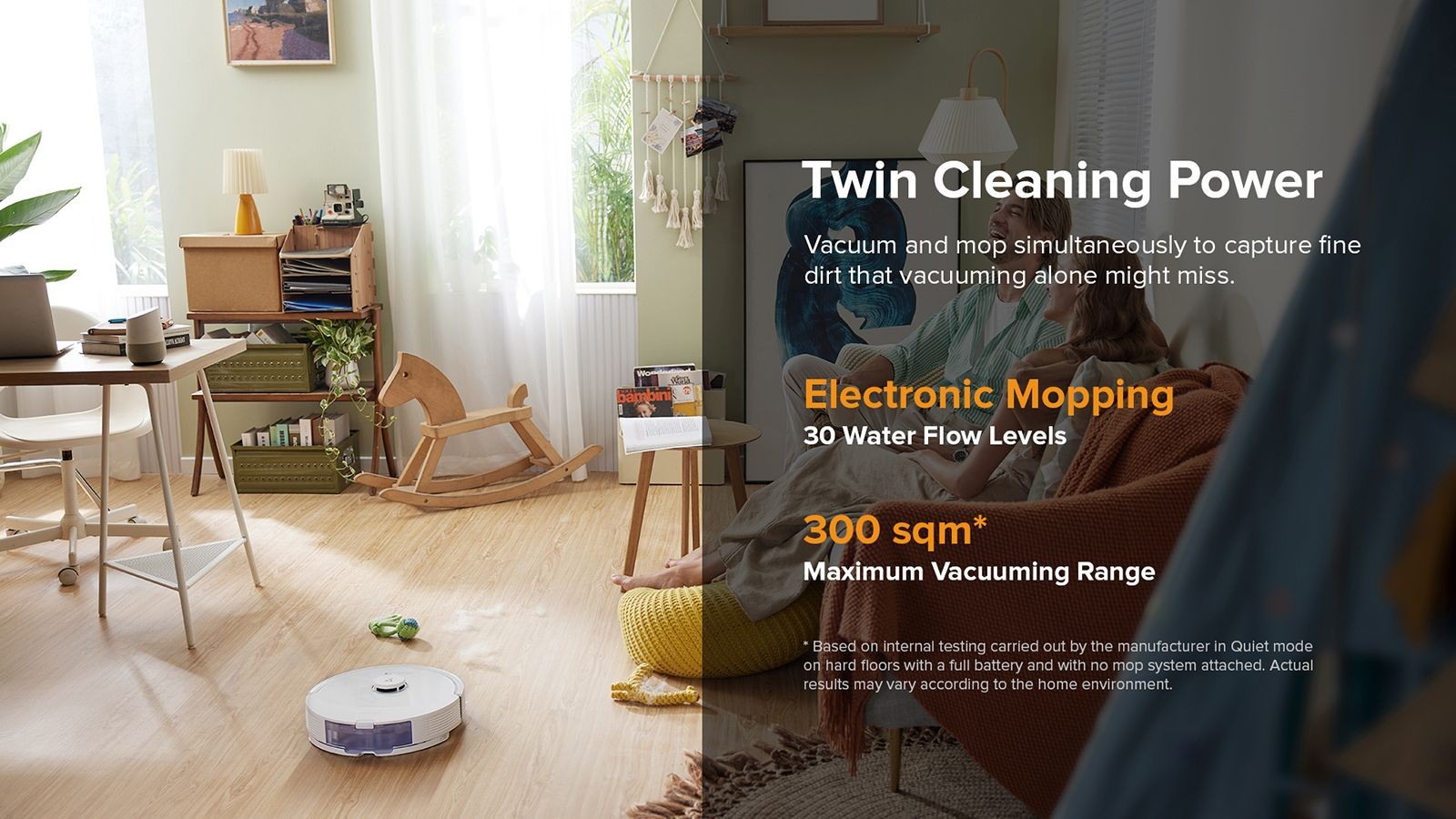 Aspirateur robot Roborock Q8 Max, aspiration 5500 Pa, brosse DuoRoller, navigation LDS, poubelle 470 ml, réservoir d'eau 350 ml