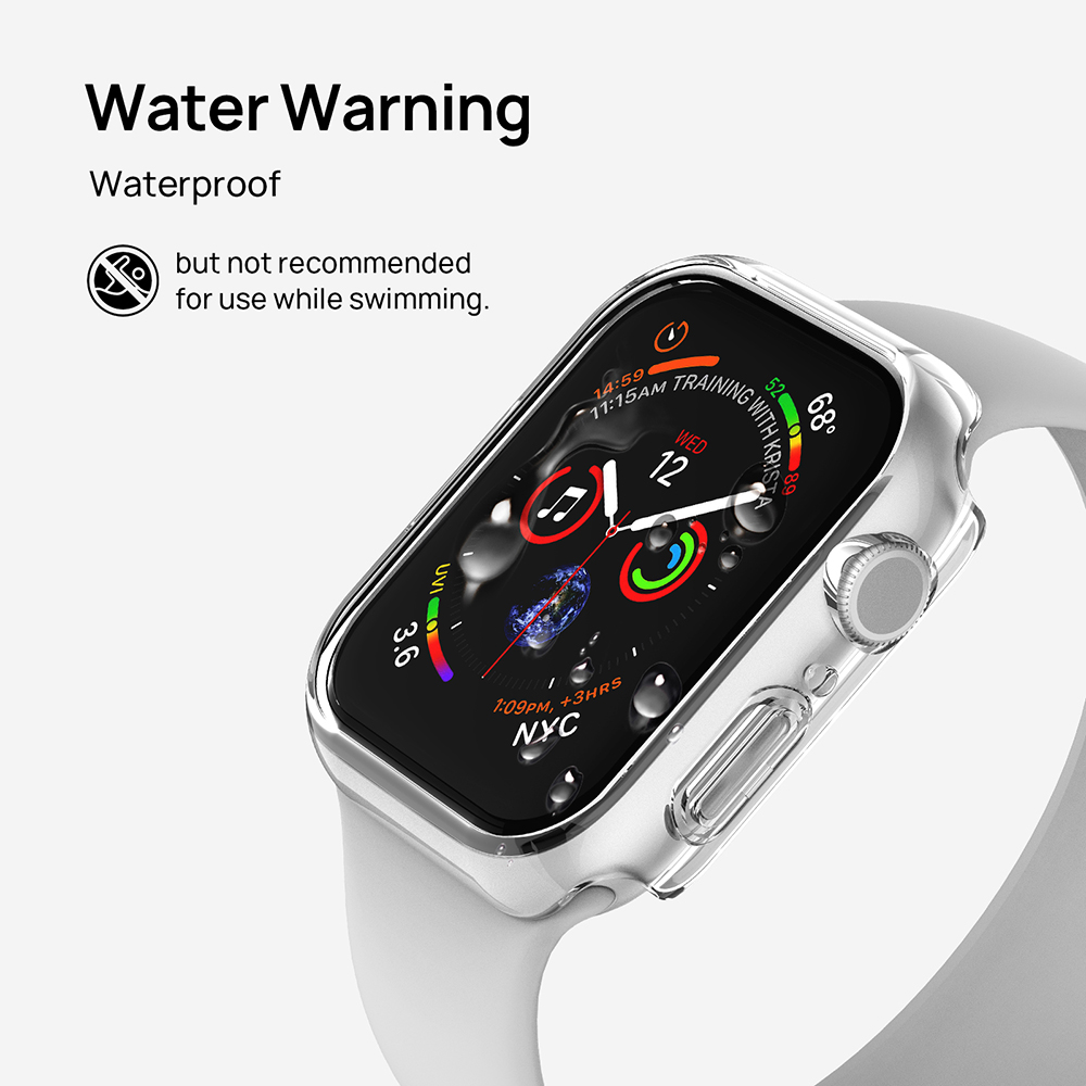 SODI CS04 2-balenie ultratenkého ochranného puzdra proti poškriabaniu pre Apple Watch S9/S8/S7 (45 mm)