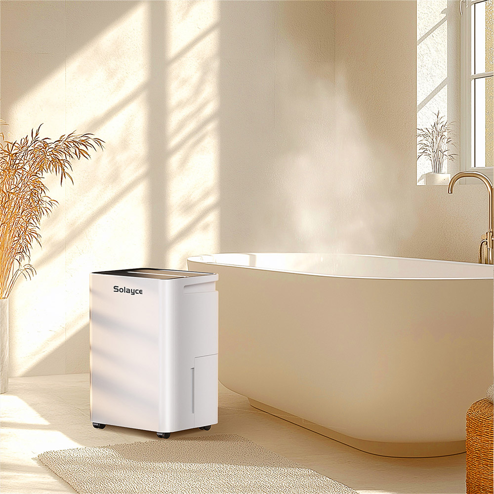 Solayce PD16R-02EE Dehumidifier, 3.2L Watertank, Low Noise, Smart Screen, Adjustable Air Speed, 16L/DAY Dehumidification Volumn