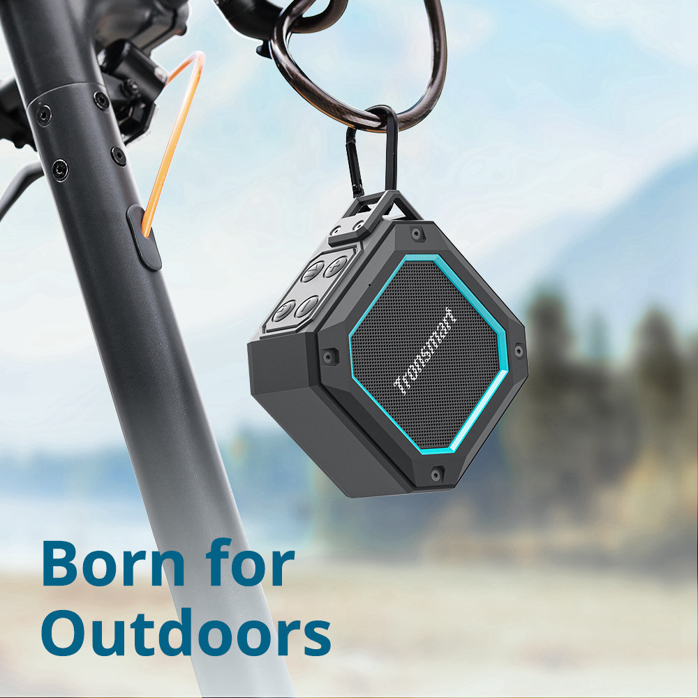 Refurbished Tronsmart Groove 2 10W TWS Bluetooth Speaker, Shower Speaker, Captivating Bass, IPX7 Waterproof, Dual EQ Modes, Bathroom Speaker